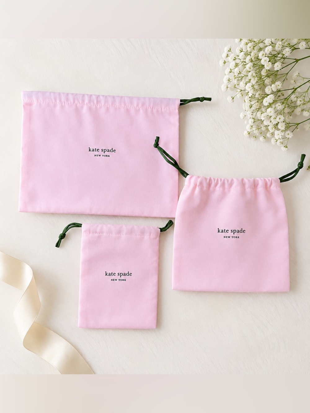 Kate Spade Pink Dust Bags Set